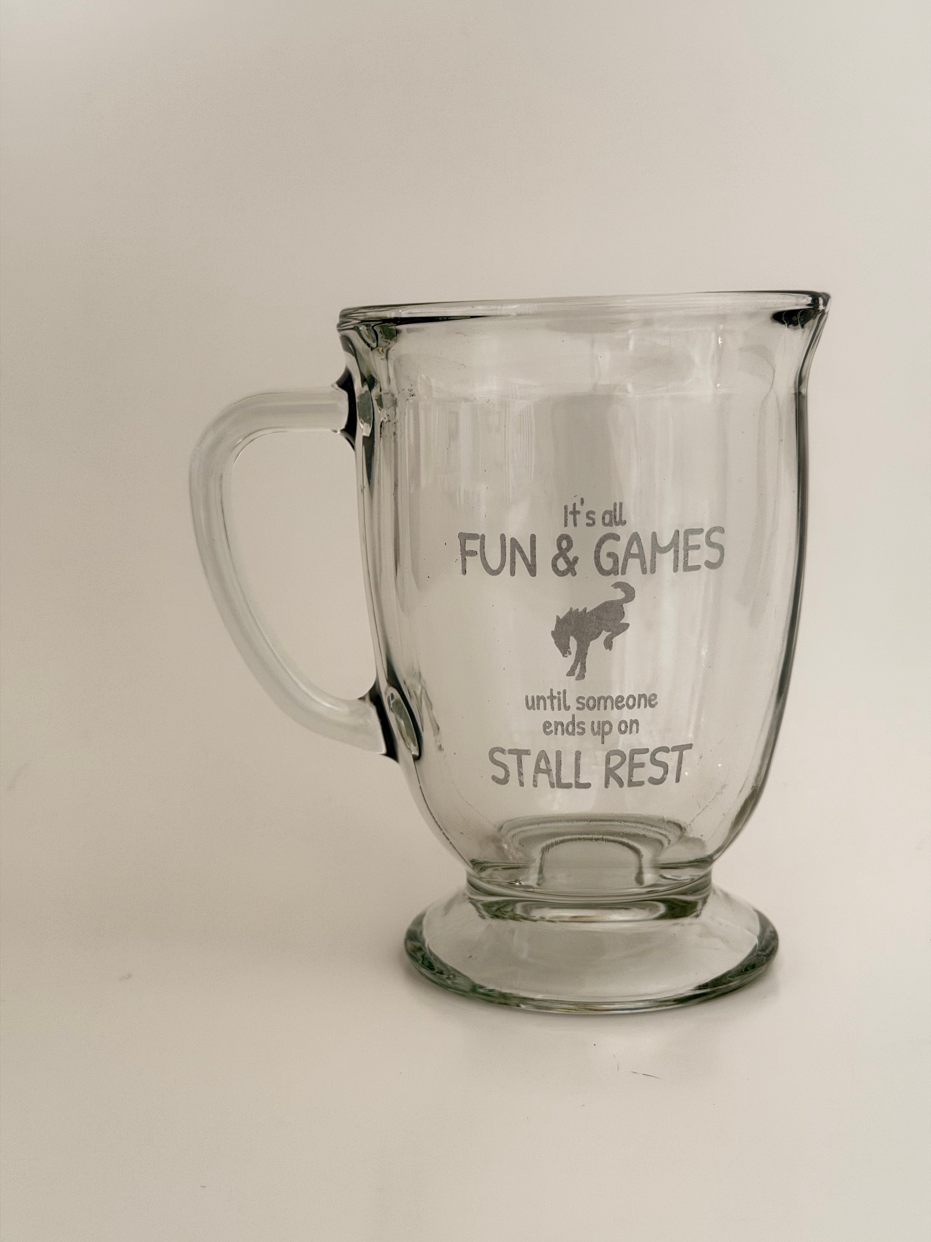 Glass Mug - Stall Rest