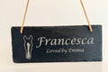 Slate Stall Sign - 9.84" x 3.94"